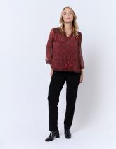 Blouse manches longues imprimée