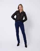 Chemisier manches longues uni