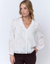Blouse manches longues unie