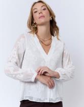 Blouse manches longues unie