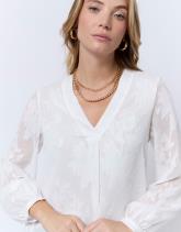 Blouse manches longues unie