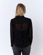 Chemisier manches longues uni