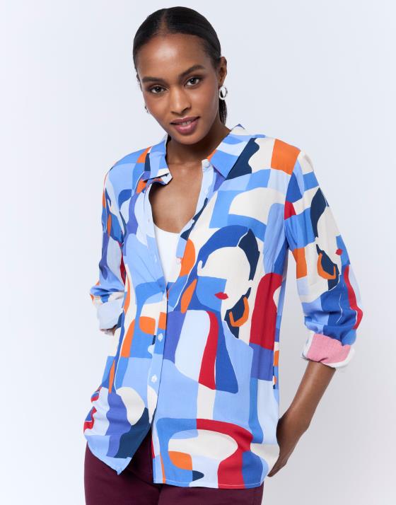 Chemise RIU PARIS Taille 42/XL - Multicolore - Occasion Bon état