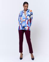 Chemisier manches longues imprimé