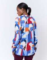 Chemisier manches longues imprimé