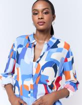 Chemisier manches longues imprimé