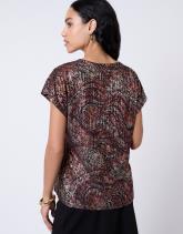 Blouse manches courtes imprimée