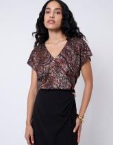 Blouse manches courtes imprimée