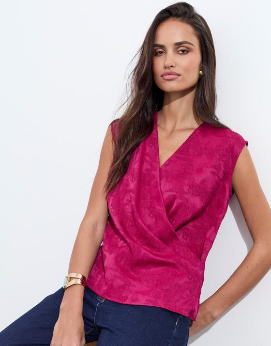 Blouse sans manche unie