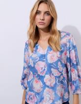 Blouse manches 3/4 imprimé à fleurs