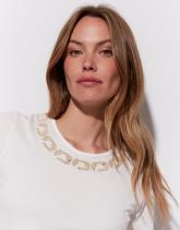 T-Shirt manches courtes 100% coton uni décoré