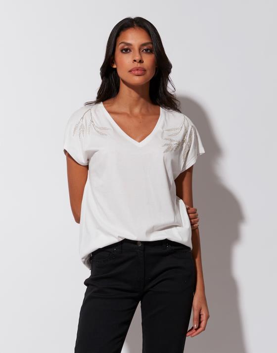 Tee shirt femme blanc uni on sale