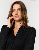 Chemisier maille manches longues uni