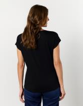 T-Shirt manches courtes uni décoré