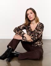 Top manches longues imprimé