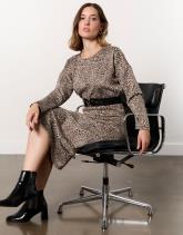 Top manches longues imprimé léopard