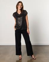 Top manches courtes brillant