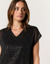 Top manches courtes brillant