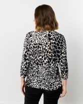 Top manches 3/4 imprimé léopard