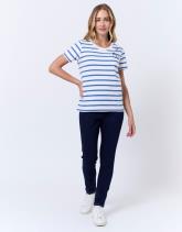 Tee-shirt marinière manches courtes 100% coton rayé