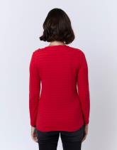 T-Shirt manches longues en mélange coton uni