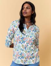 Top manches 3/4 imprimé à fleurs