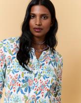 Top manches 3/4 imprimé à fleurs