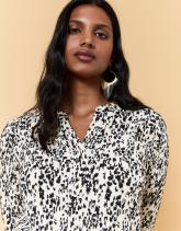 Top manches 3/4 imprimé léopard