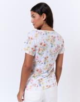 T-Shirt manches courtes imprimé à fleurs