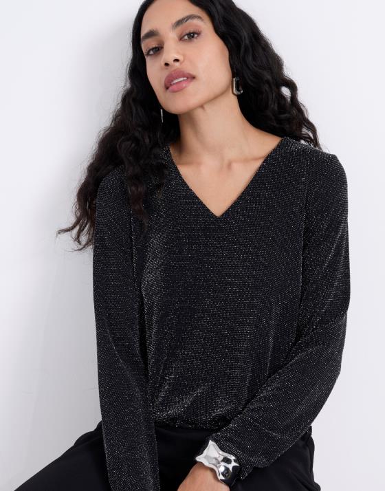 Top manches longues brillante