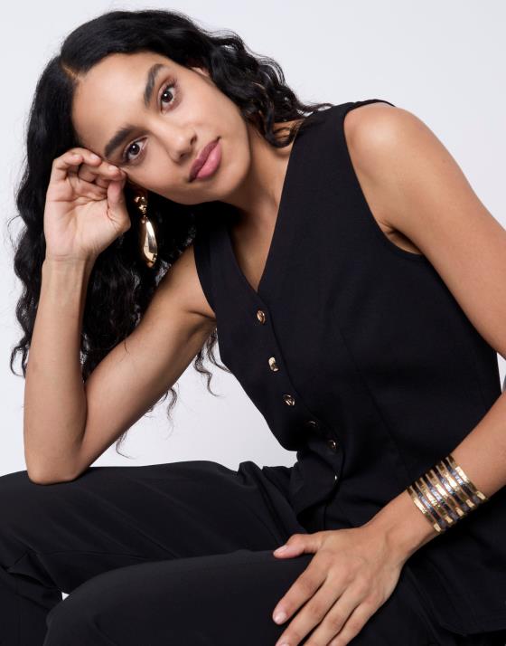 Gilet sans manches uni