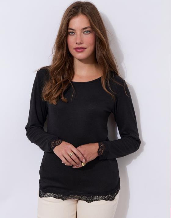 Top manches longues uni