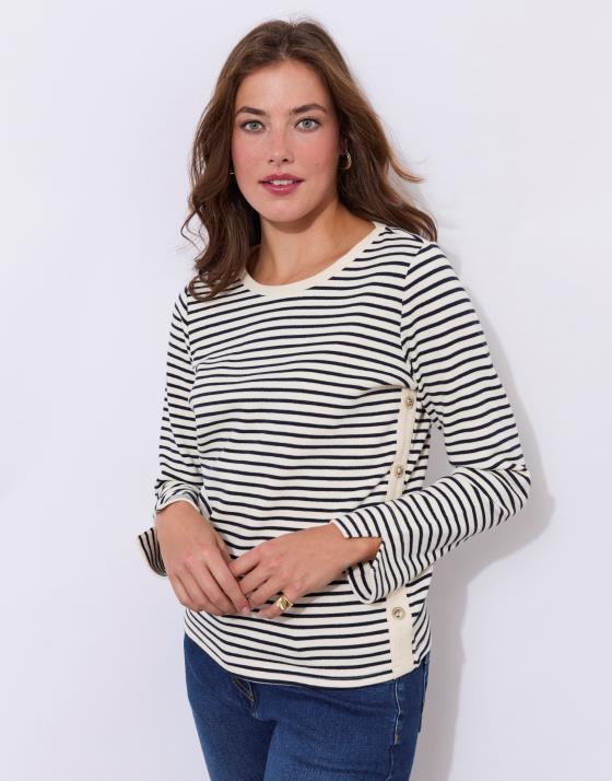 Tee-shirt marinière manches longues rayée