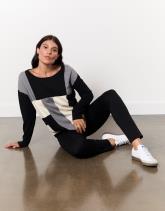 Tunique mi-longue color bloc