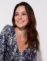 Pull fin Imprimé python