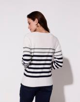 Pull marinière 100% coton rayé