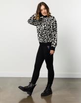 Pull épais 100% coton bicolore