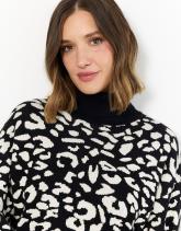 Pull épais 100% coton bicolore