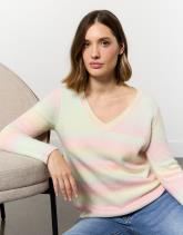 Pull épais contenant de la laine coloris dégradés