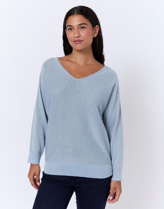 Pull fin brillant