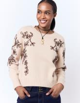 Pull épais bicolore