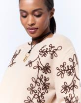 Pull épais bicolore