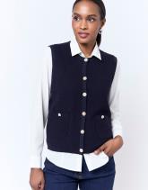 Gilet court uni