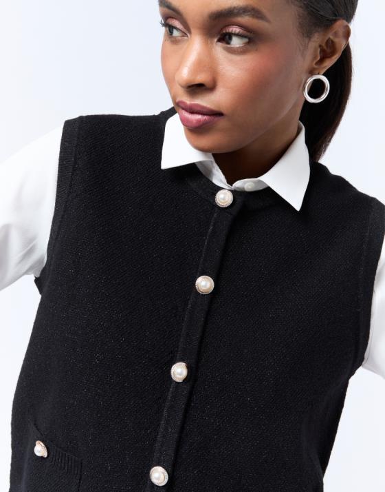 Gilet court uni