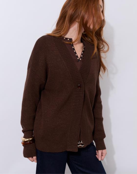 Gilet contenant de la laine uni