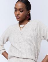 Pull épais en mélange laine uni
