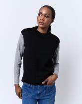 Pull épais en mélange laine uni