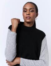 Pull épais en mélange laine uni