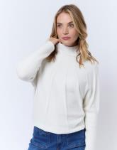 Pull fin en mélange laine uni