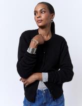 Gilet en mélange laine uni